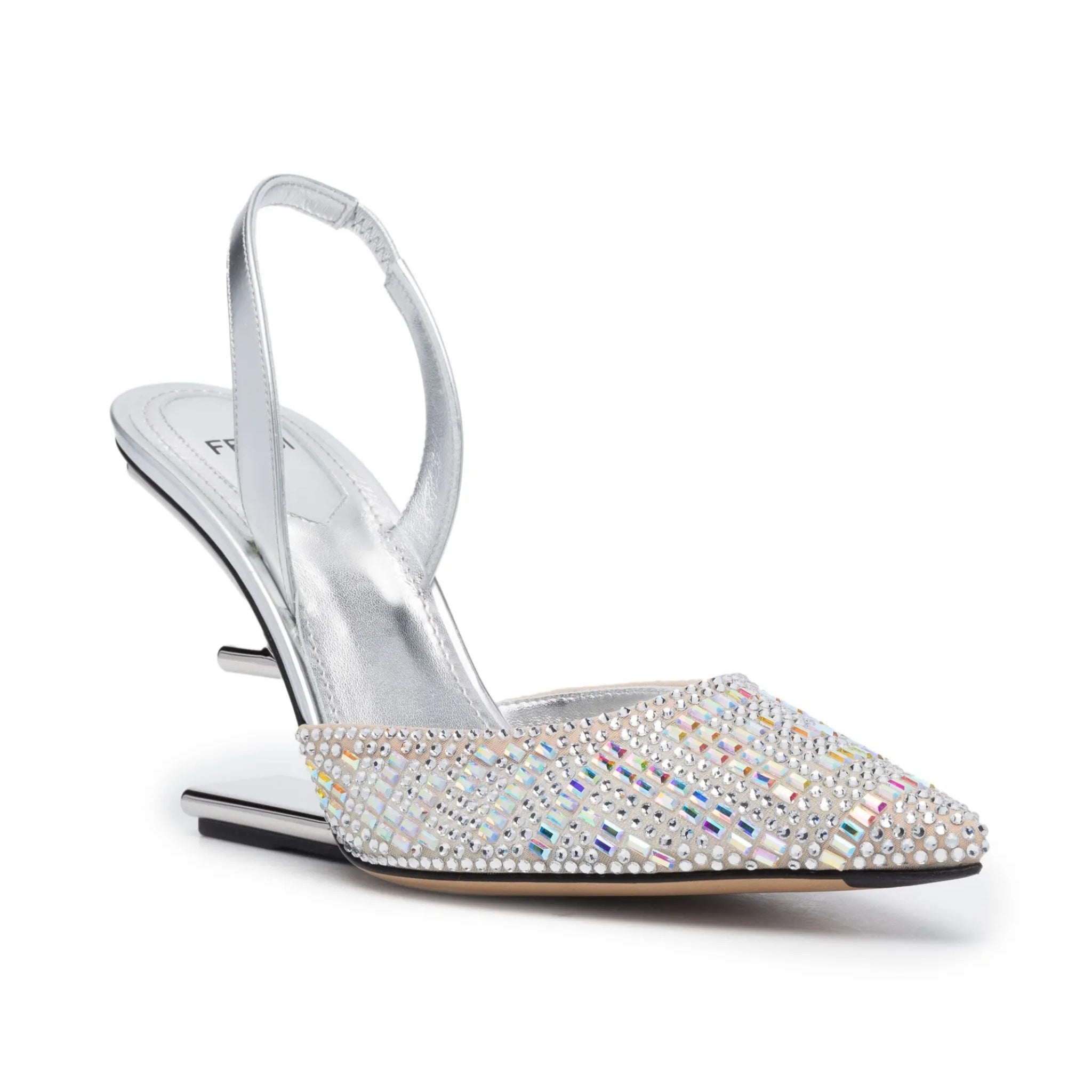 FENDI crystal-embellished 100mm leather pumps
