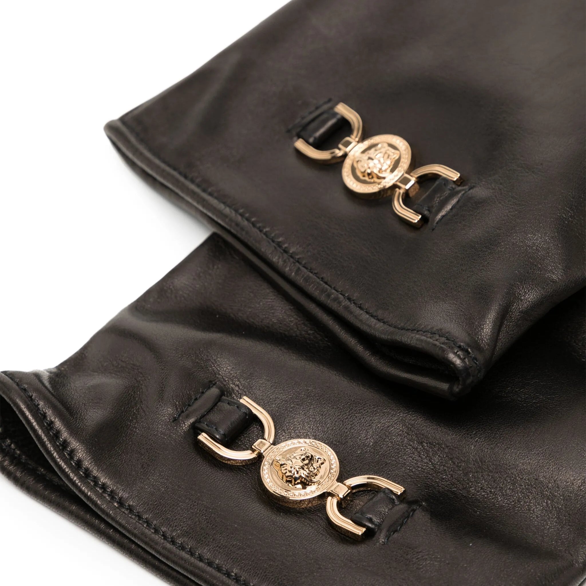 Versace Medusa '95 leather gloves