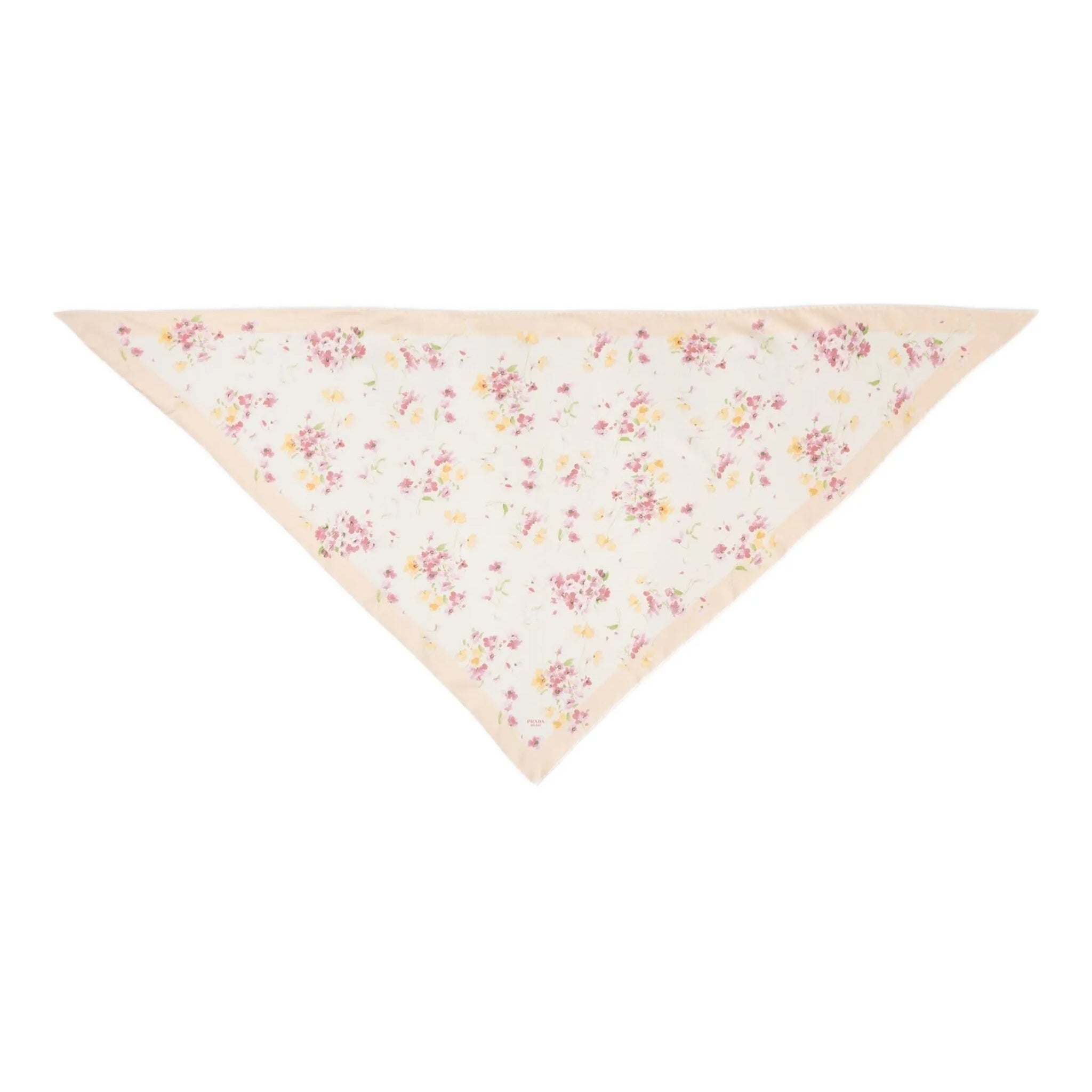 Prada floral-print silk scarf