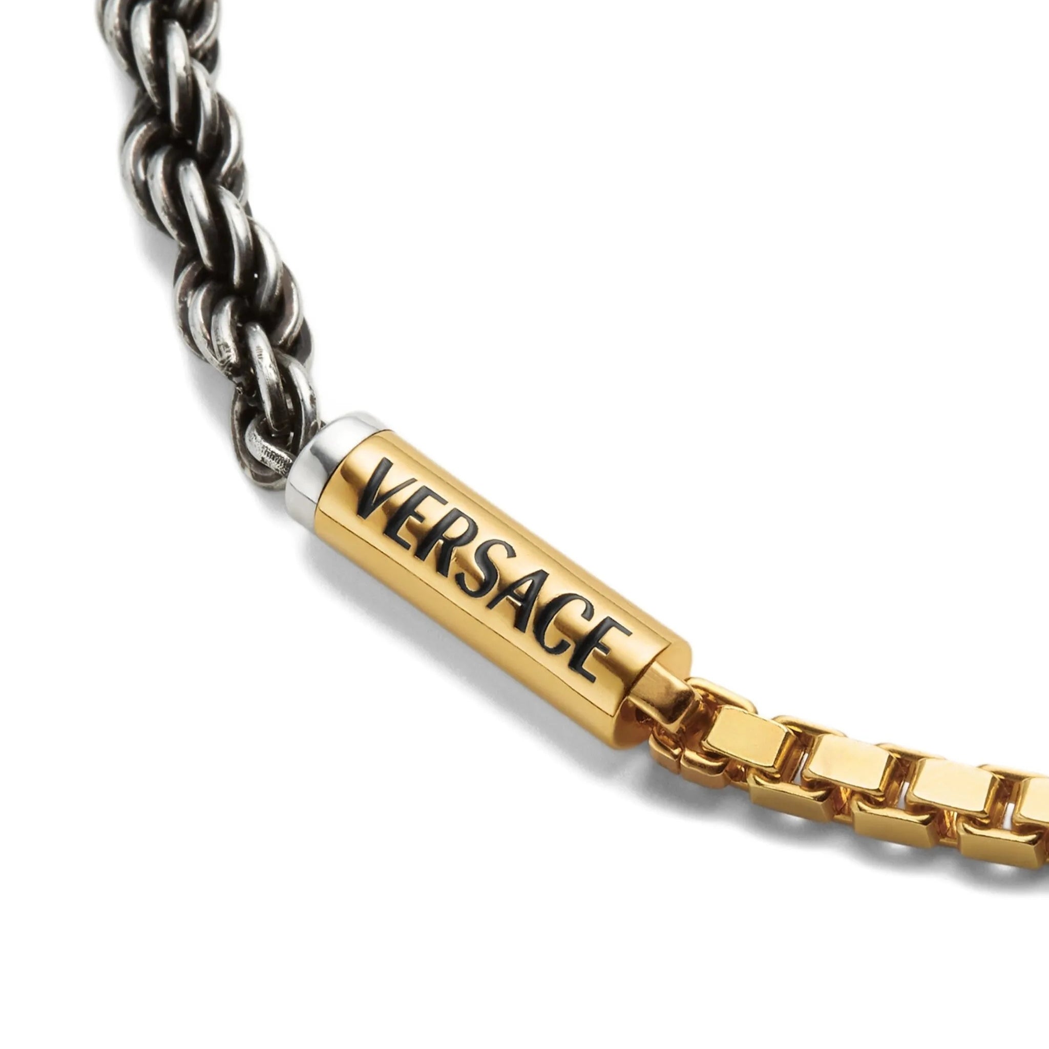 Versace logo-engraved necklace