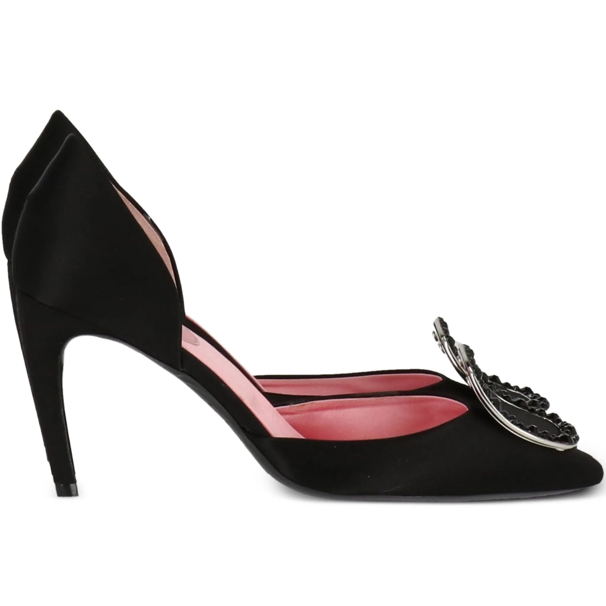 Roger Vivier buckle-embellished satin pumps