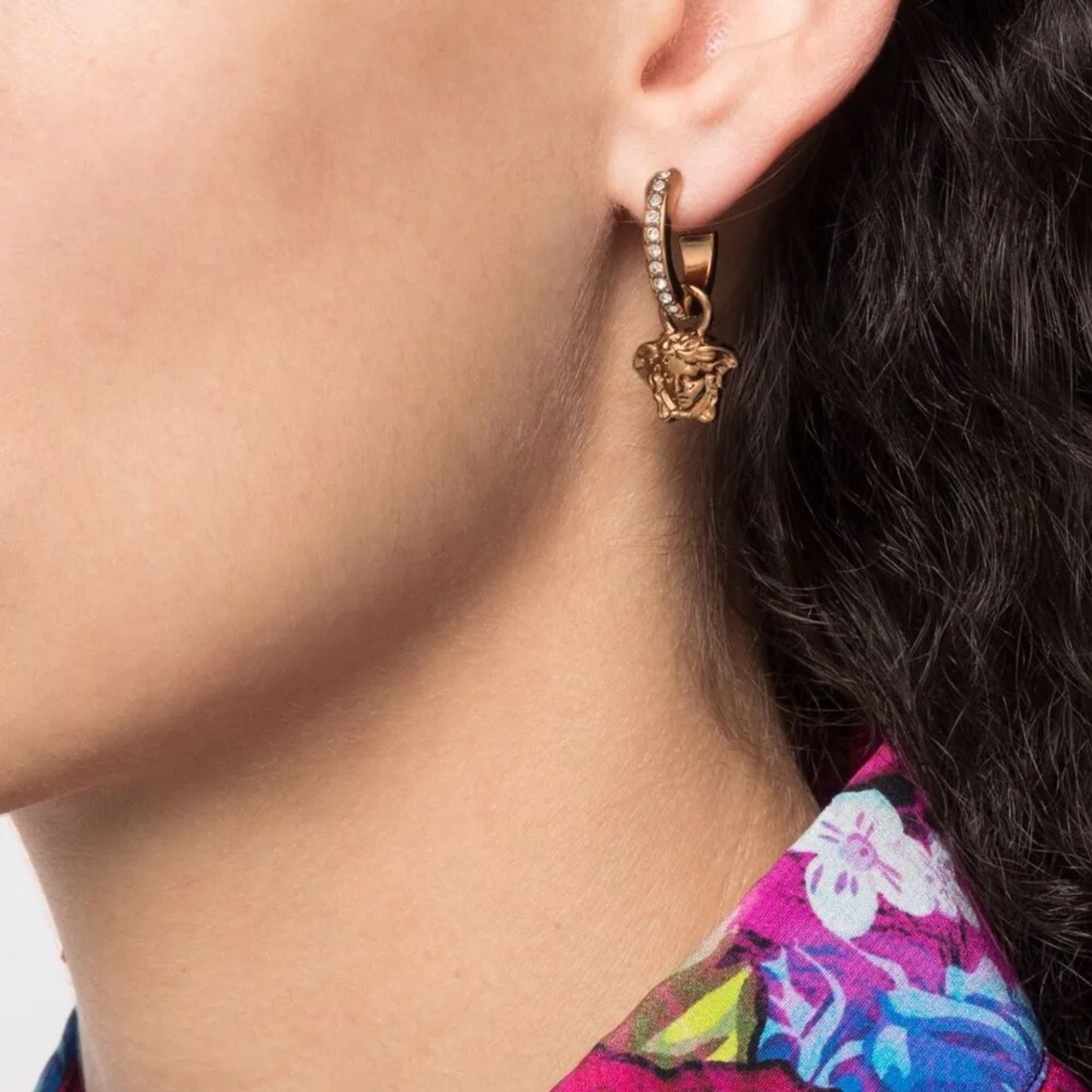 Versace La Medusa hoop earrings