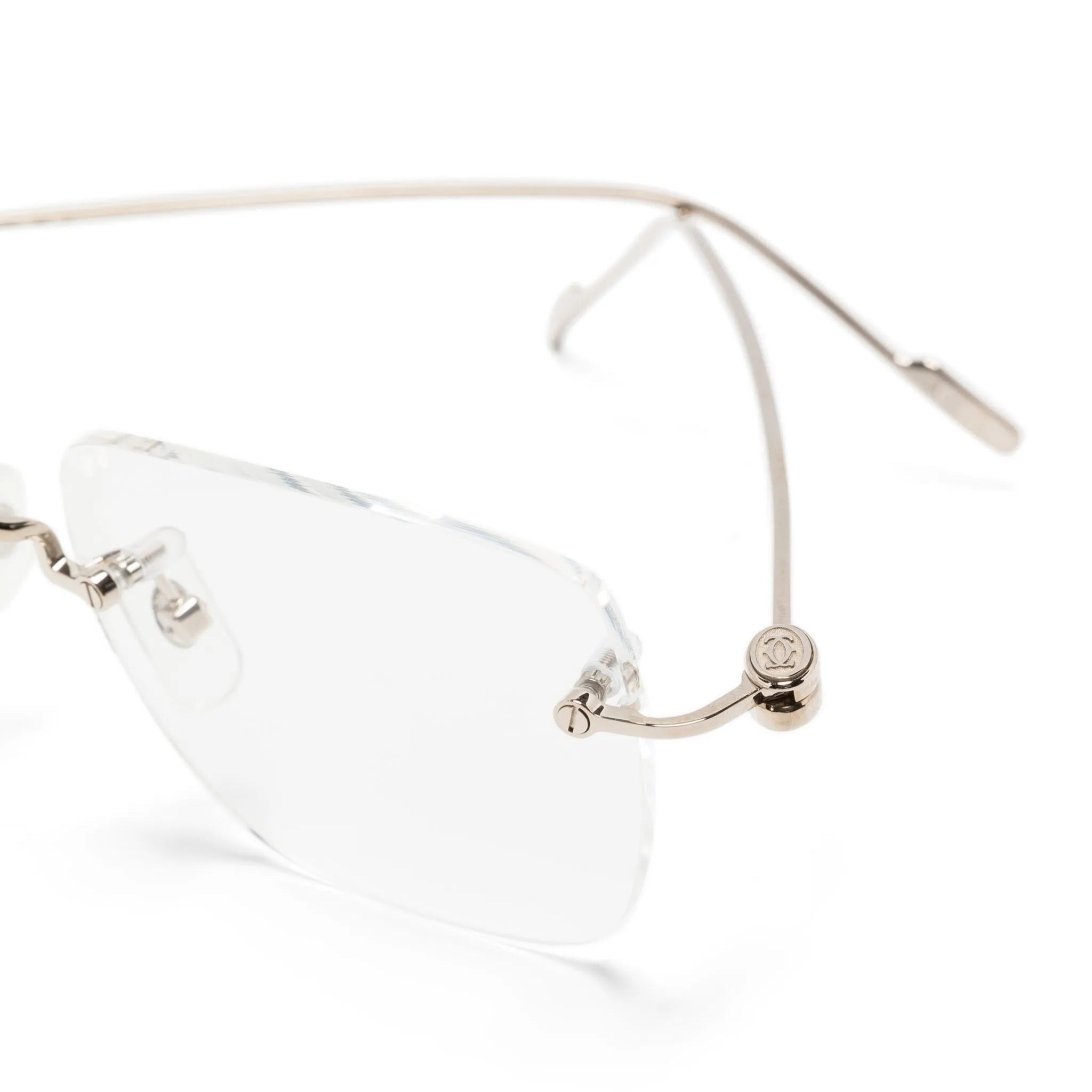 Cartier Eyewear engraved-logo frameless glasses