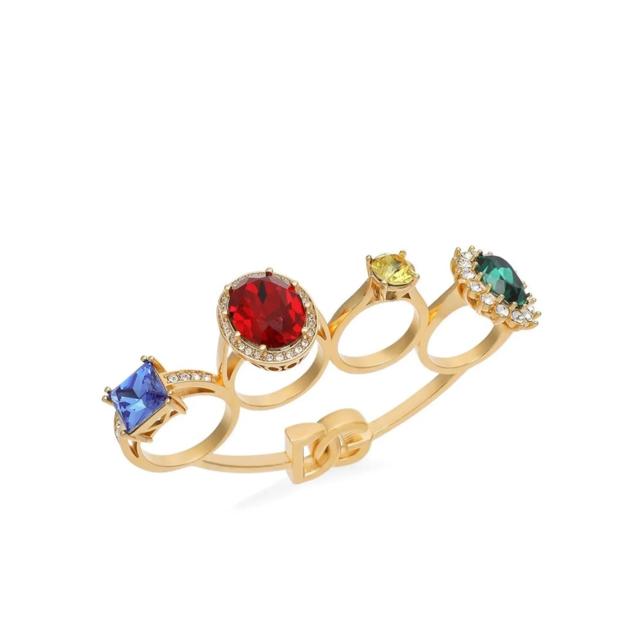 Dolce & Gabbana Knucklebuster rhinestone-embellished ring