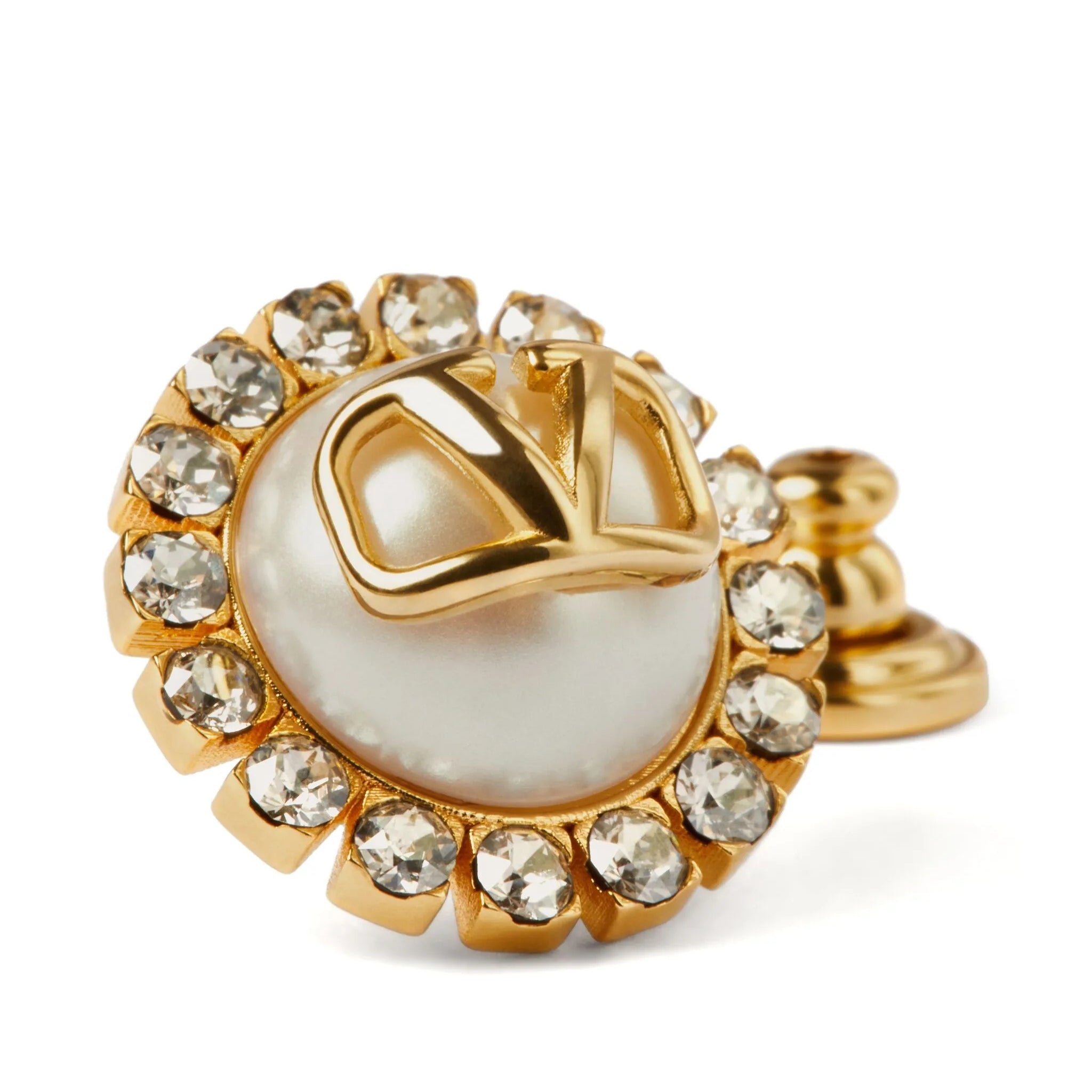 Valentino Garavani VLogo Signature crystal-embellished stud earrings