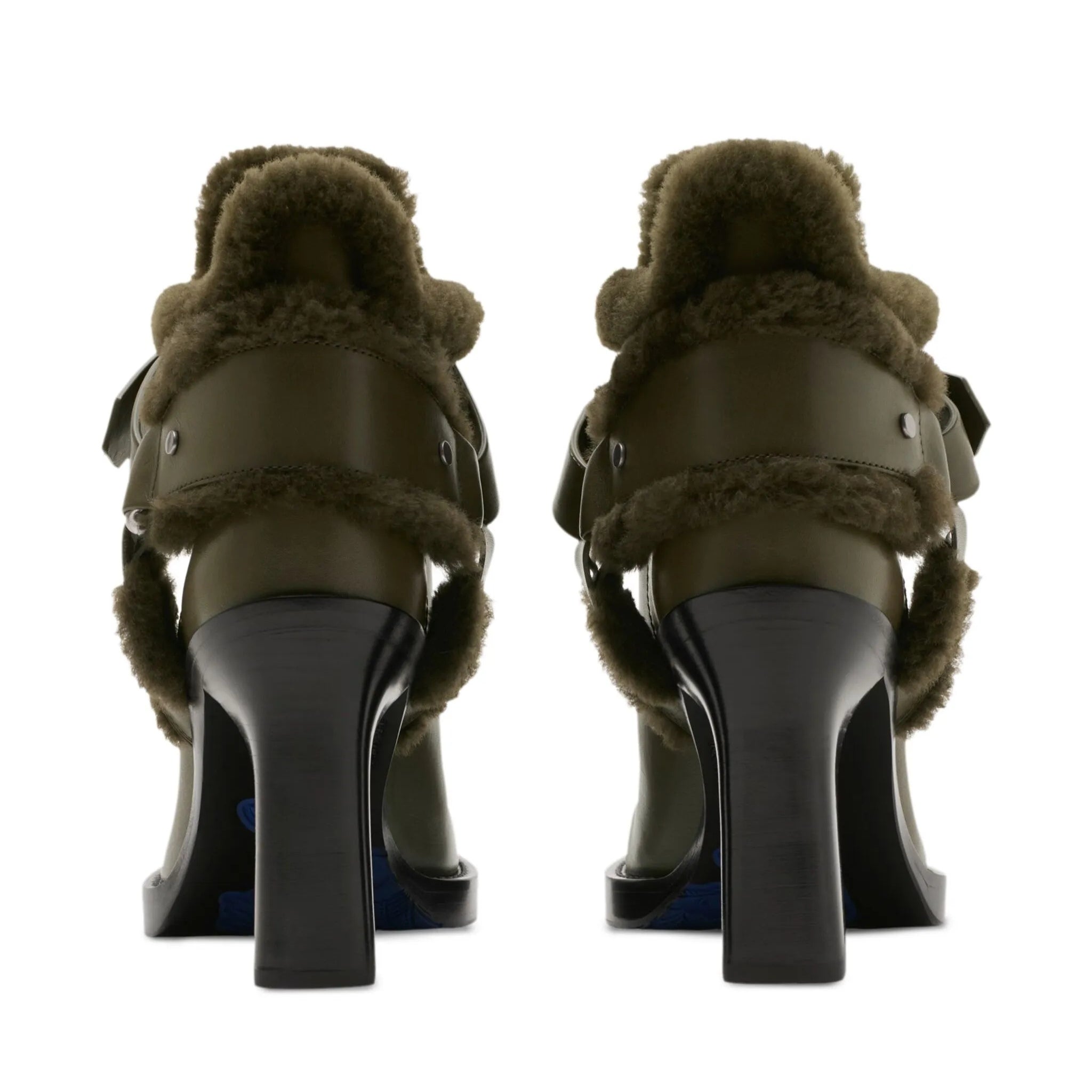 Burberry buckled 100mm leather biker boots