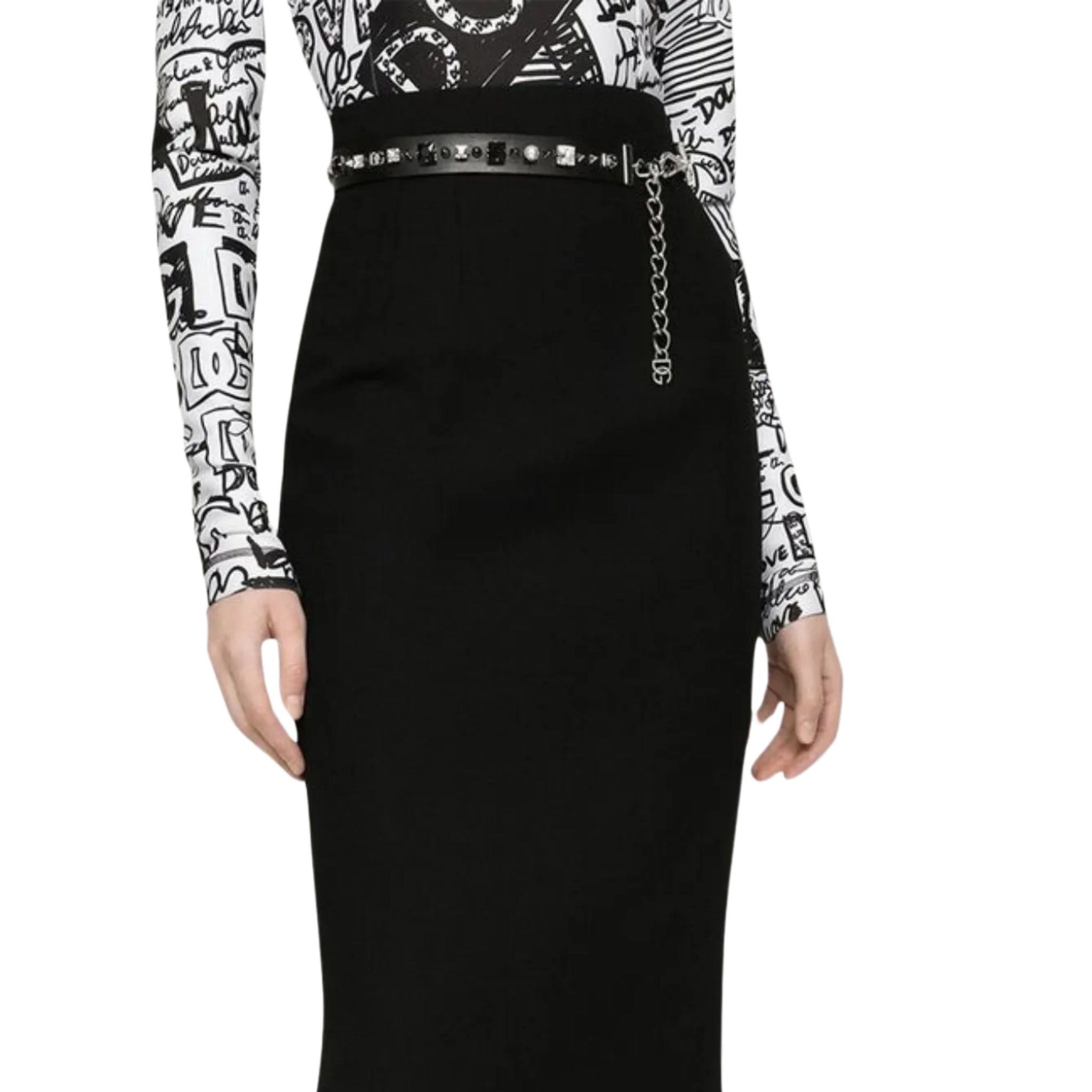 Dolce & Gabbana embellished chain belt