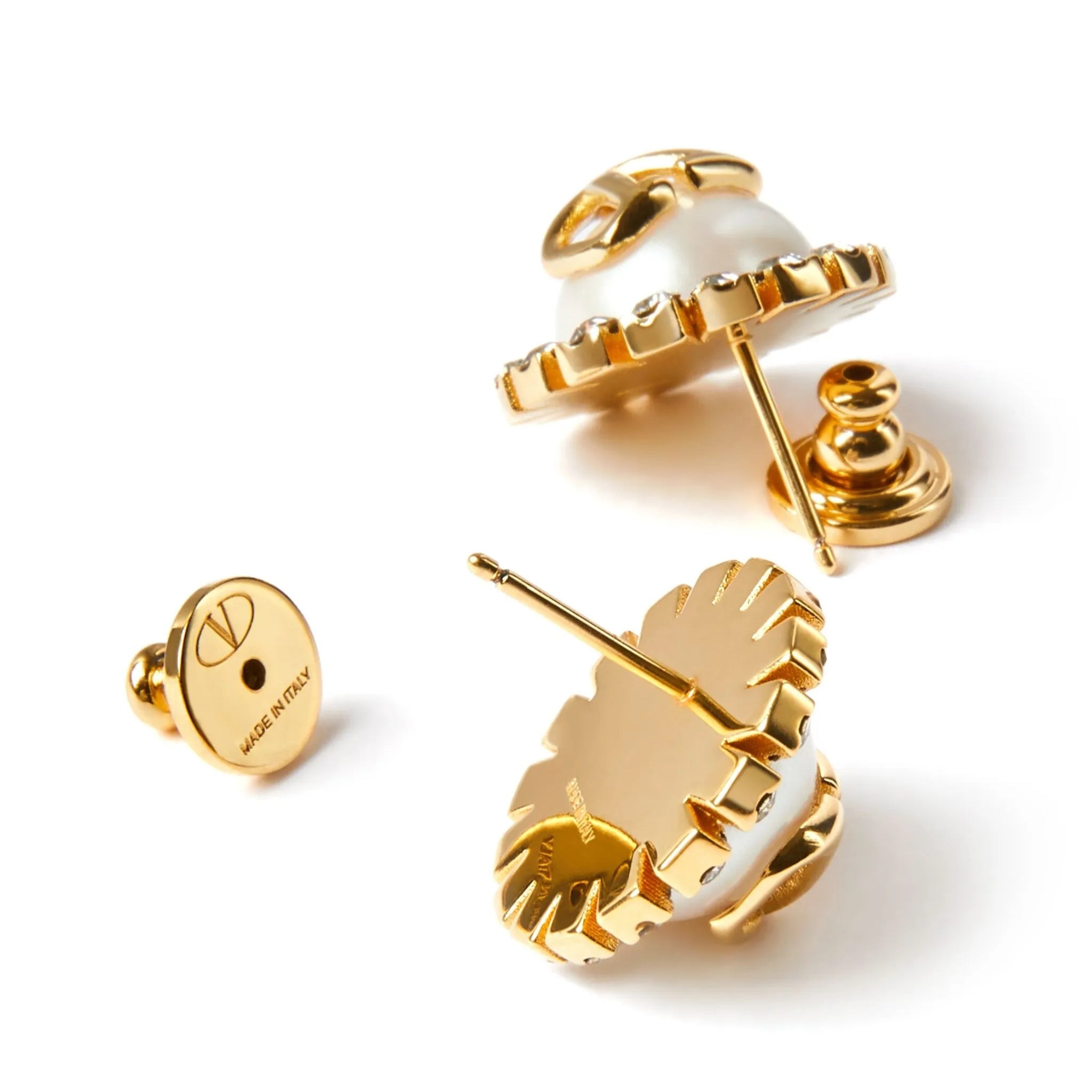 Valentino Garavani VLogo Signature crystal-embellished stud earrings