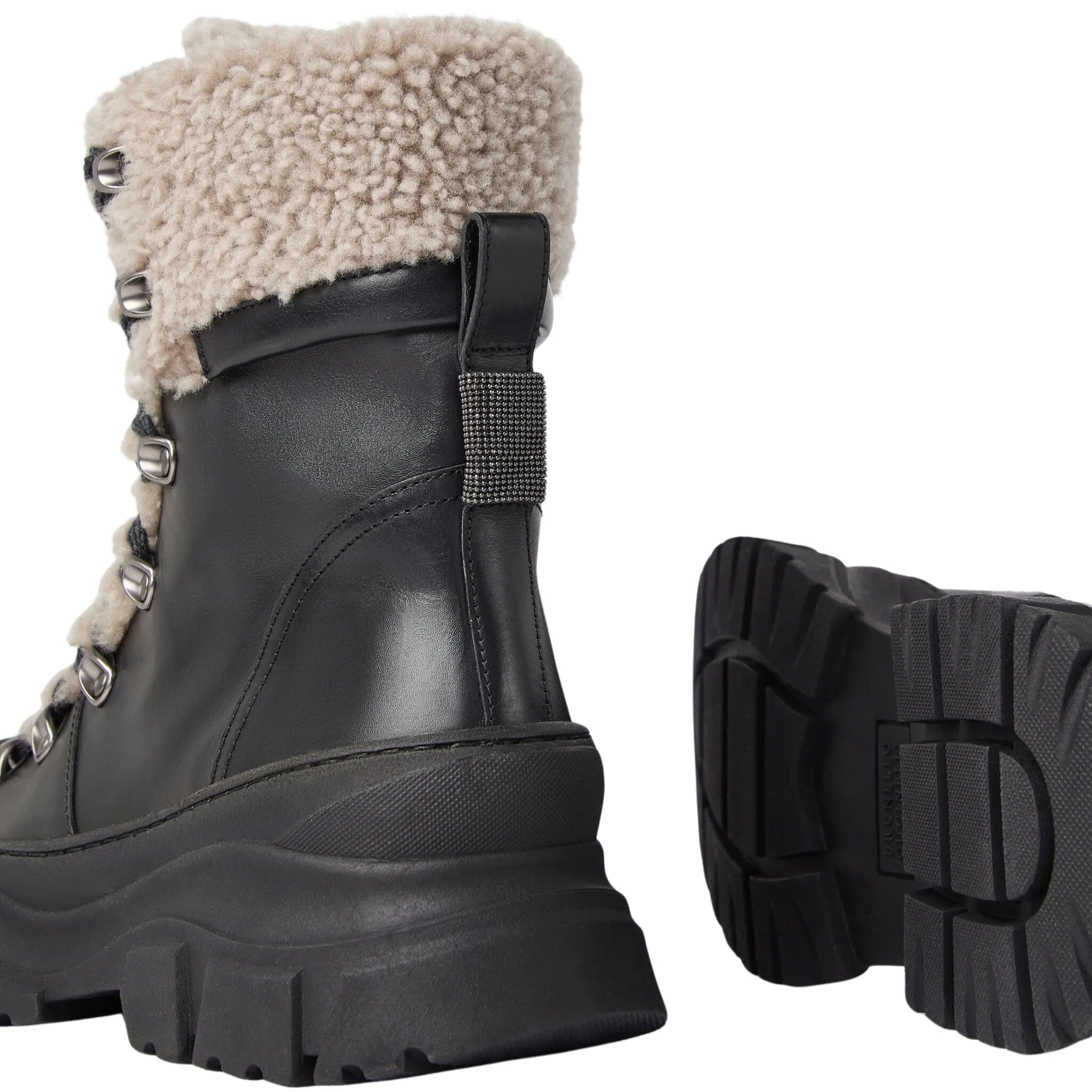 Brunello Cucinelli panelled ankle boots