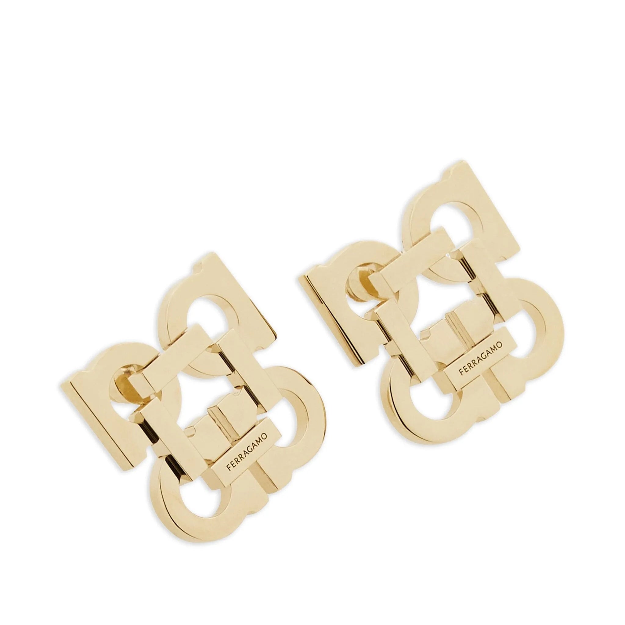 Ferragamo Gancini clip-on earrings