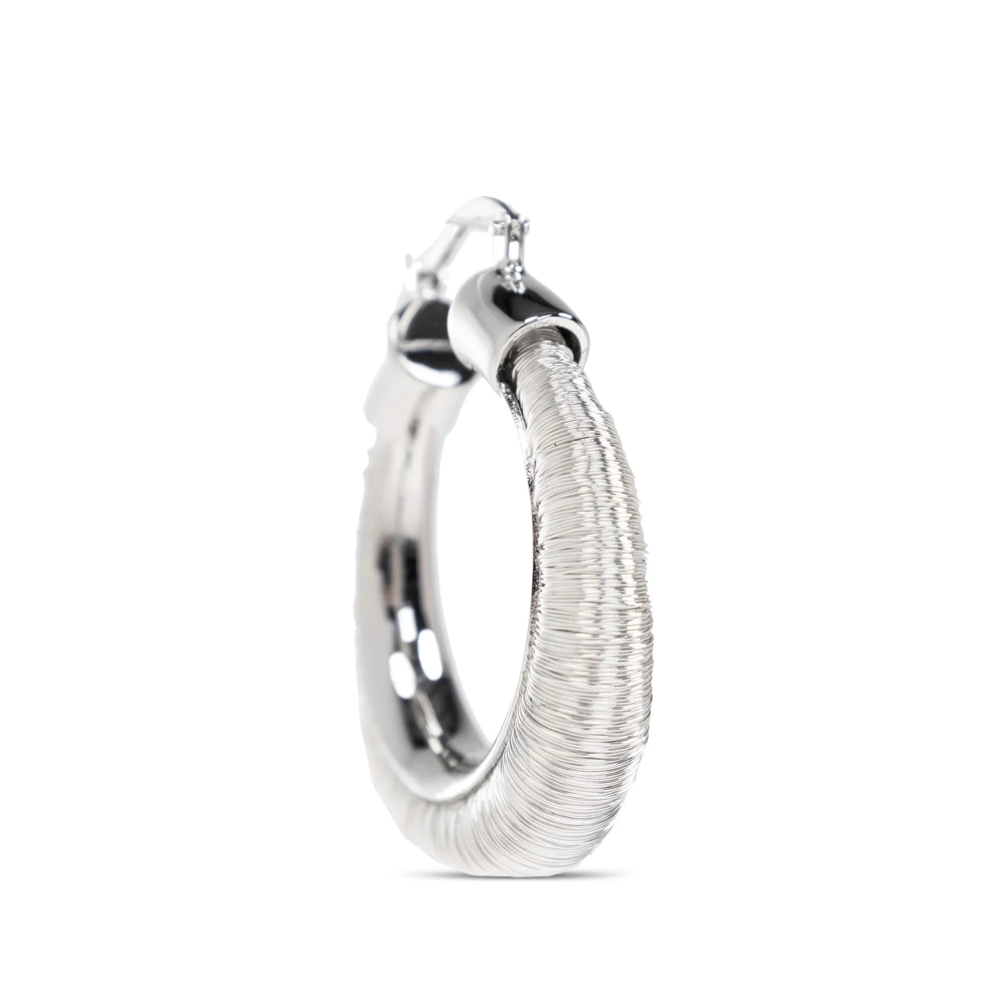 Jil Sander metallic hoop earrings