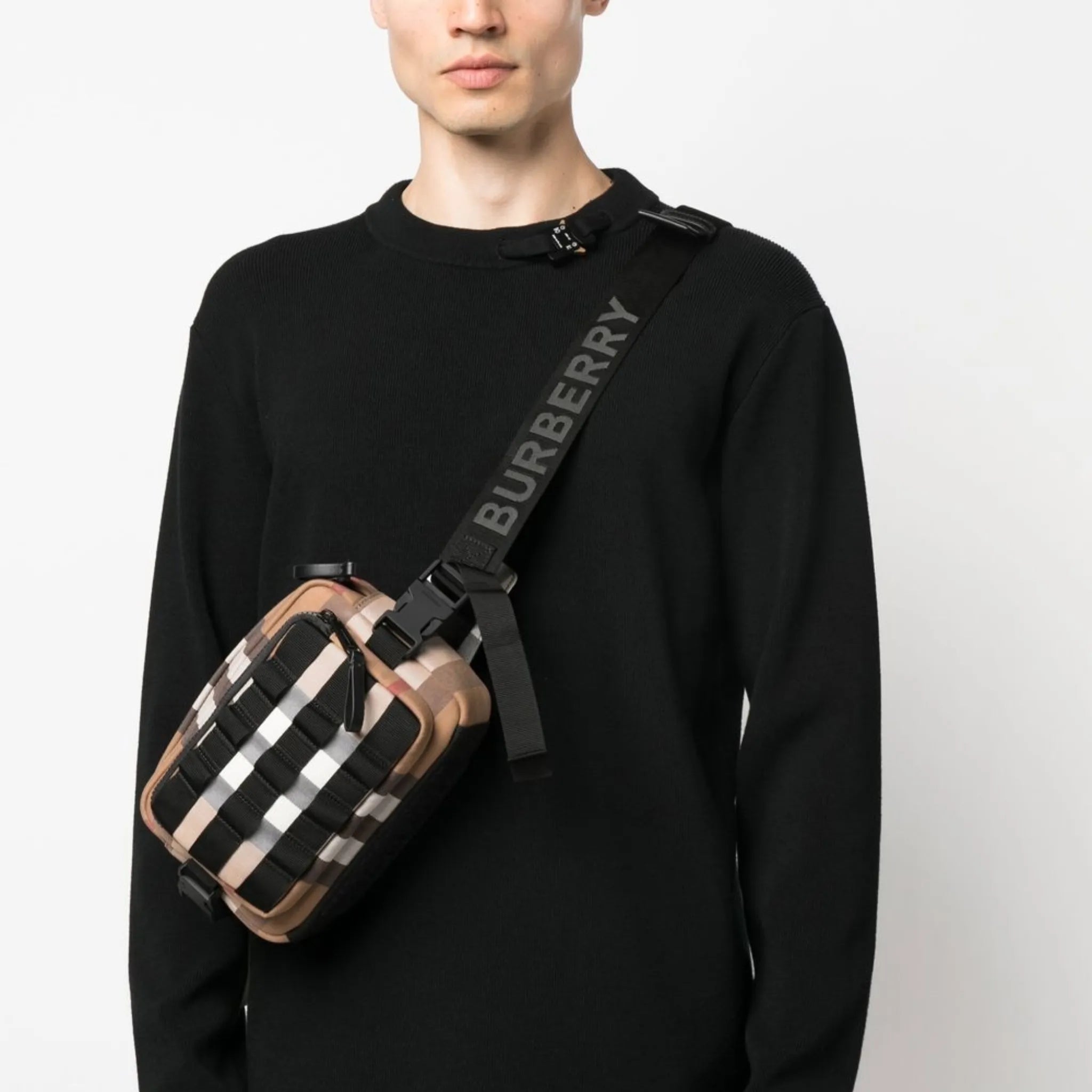 Burberry check-pattern crossbody bag