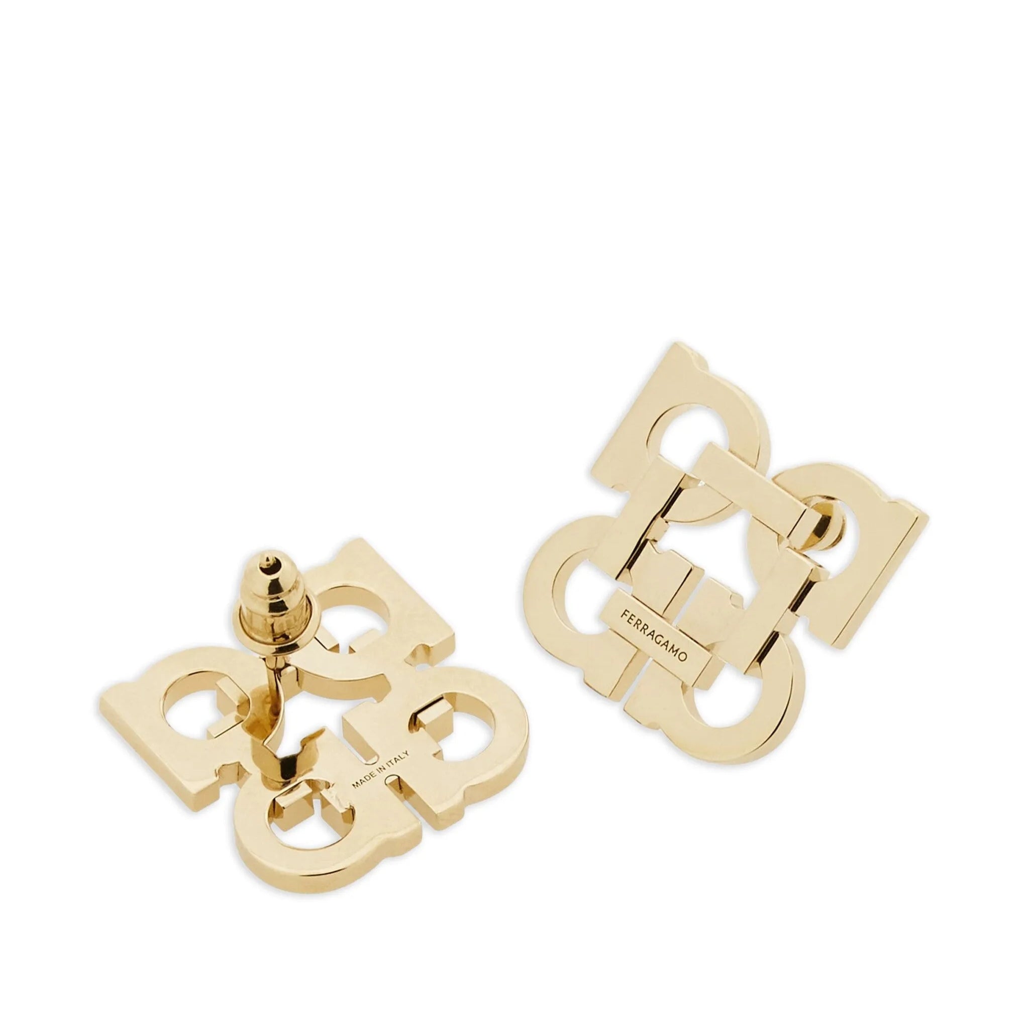 Ferragamo Gancini clip-on earrings