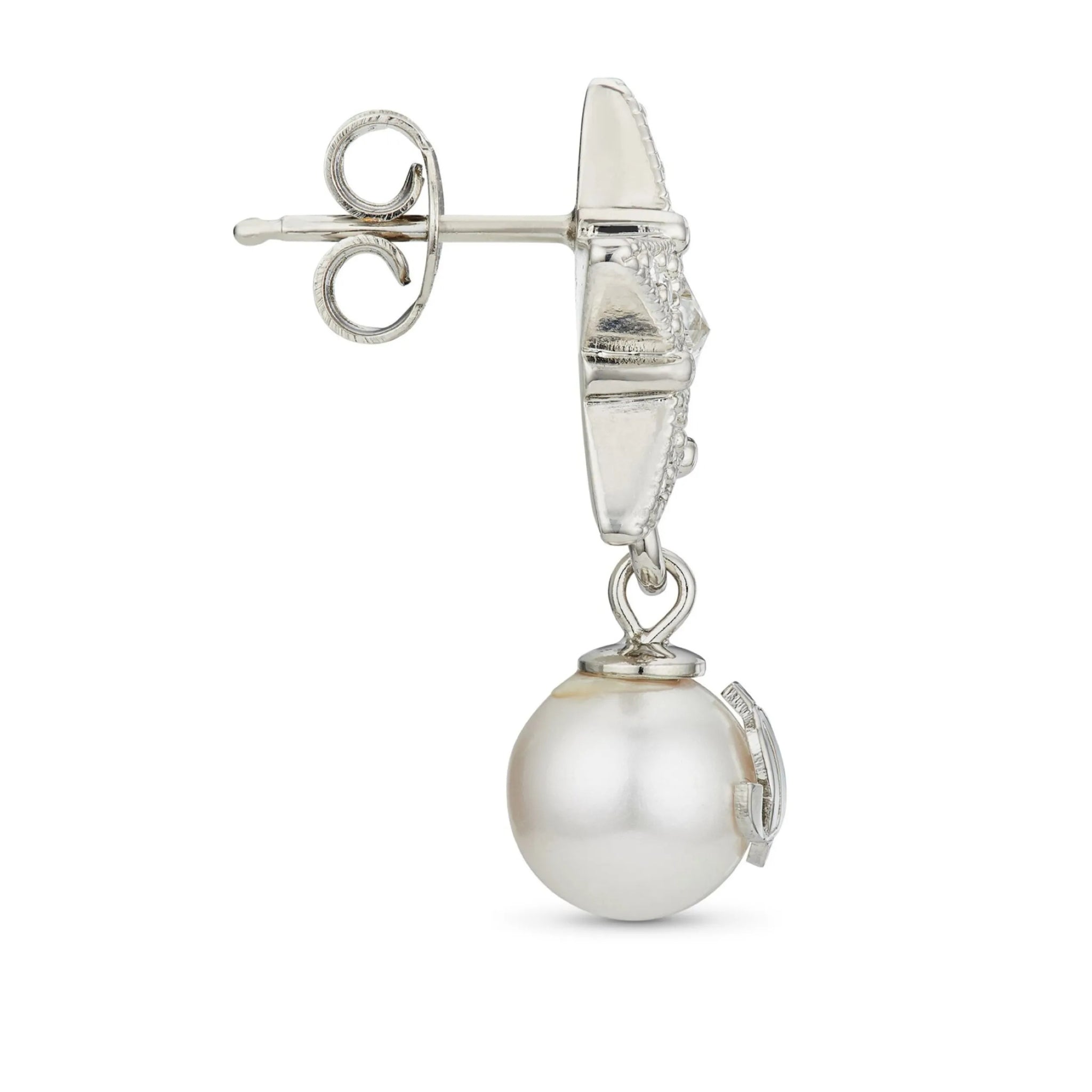 Jimmy Choo Crystal Star debossed-logo earrings