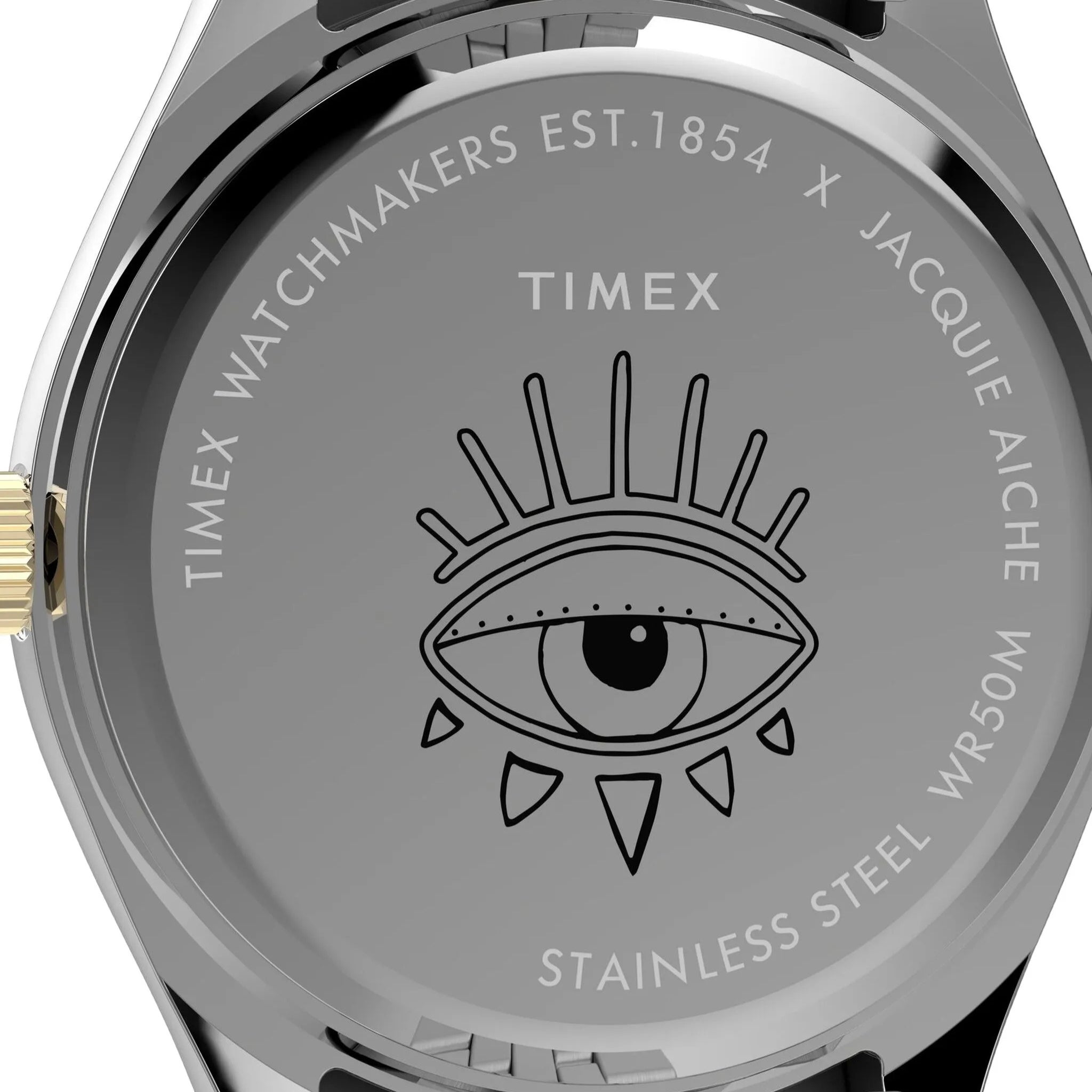 TIMEX x Jacquie Aiche stainless steel Eye dial 38mm