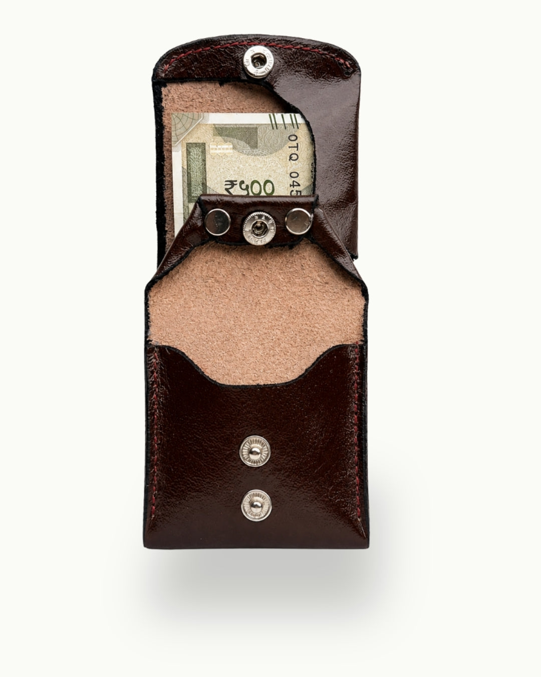 TOTEEME Crest 001 Handcrafted Leather Compact Wallet