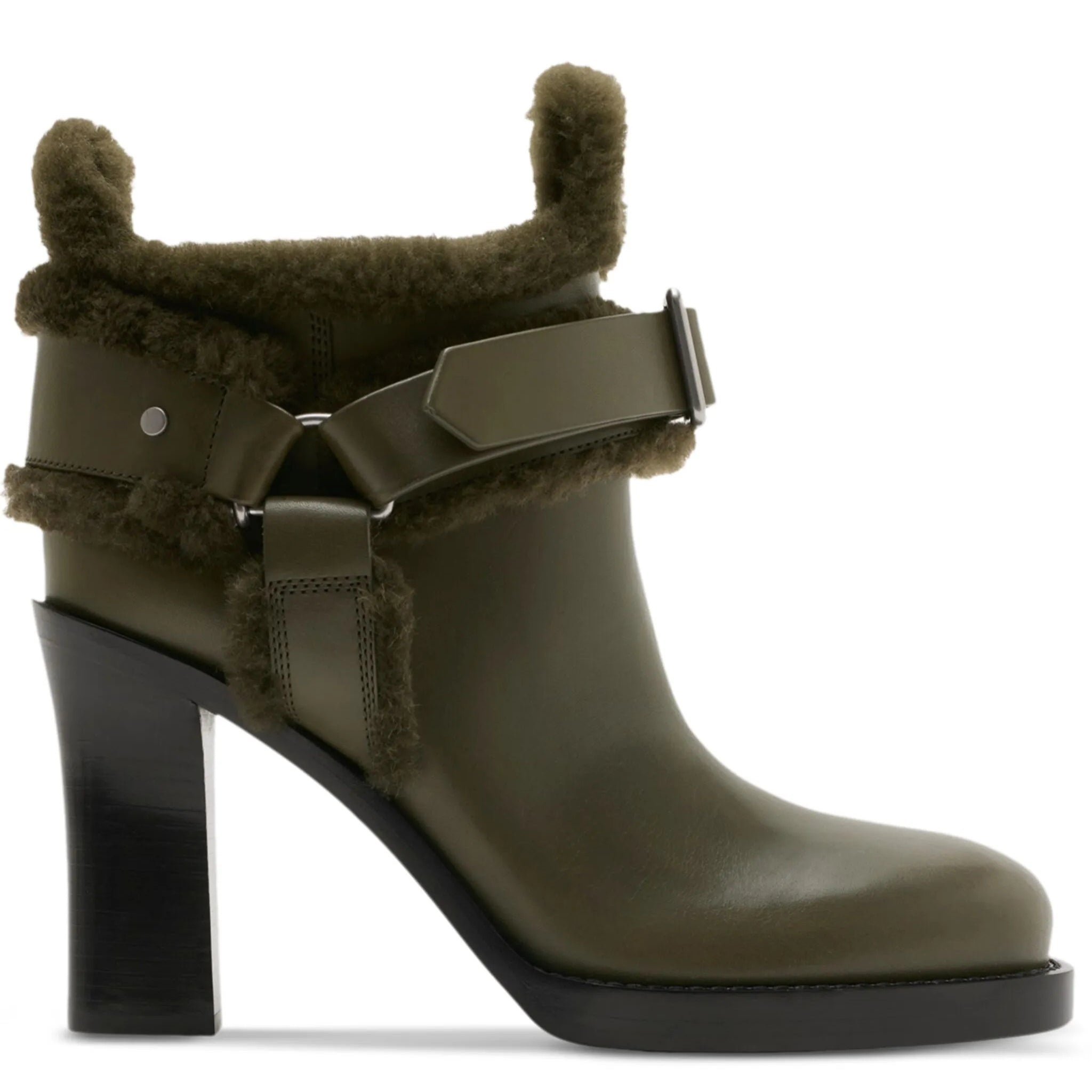 Burberry buckled 100mm leather biker boots