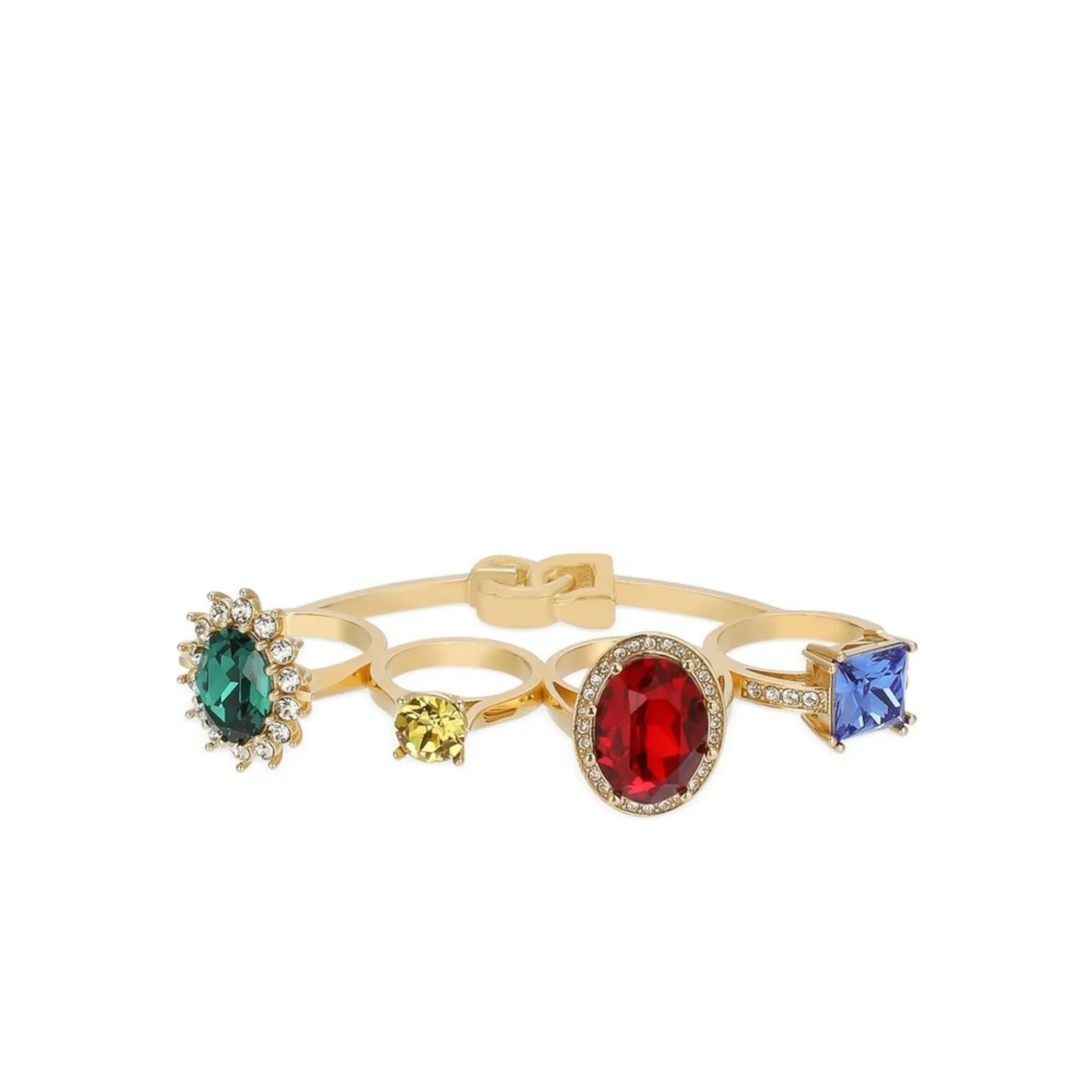 Dolce & Gabbana Knucklebuster rhinestone-embellished ring