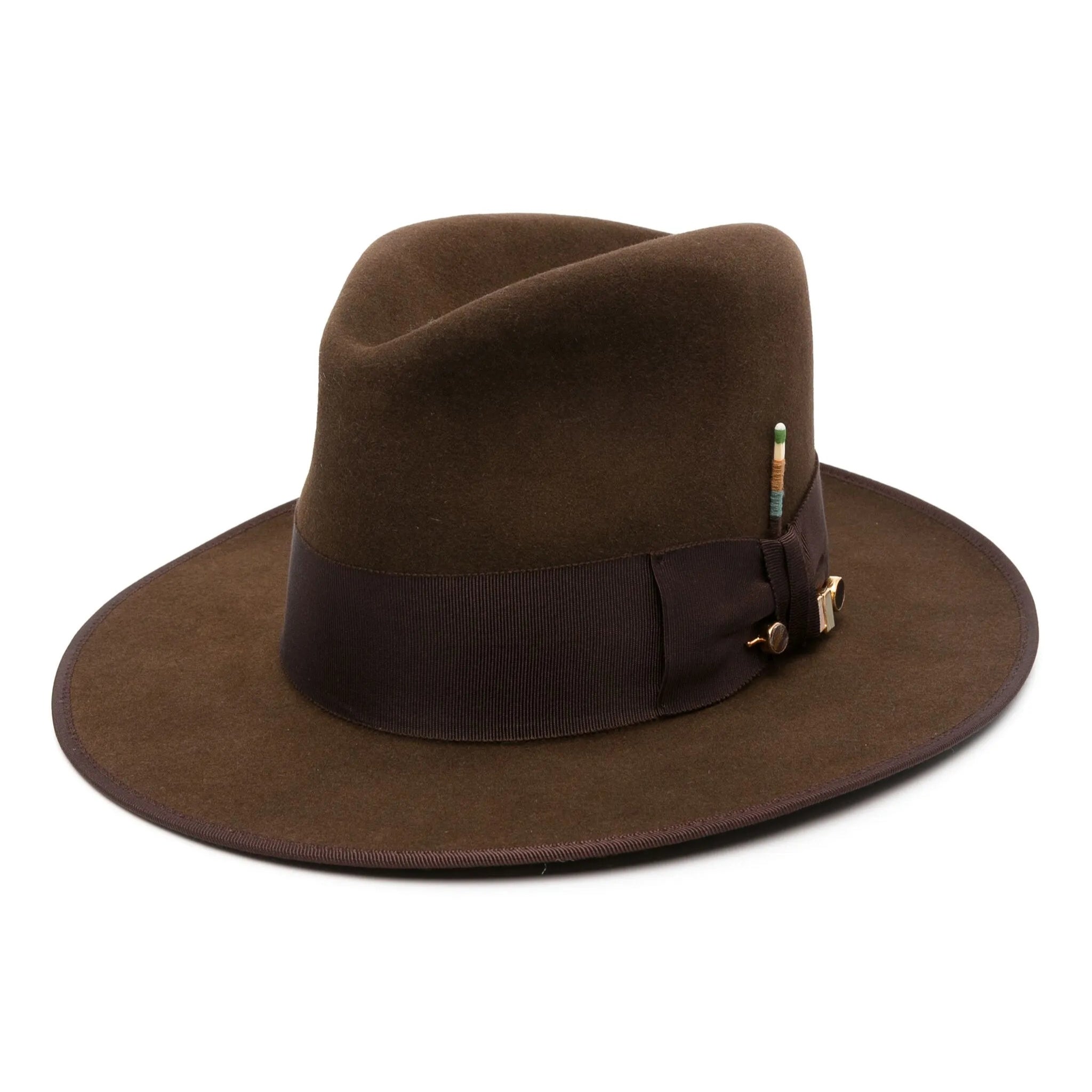 Nick Fouquet matchstick-detail fedora hat