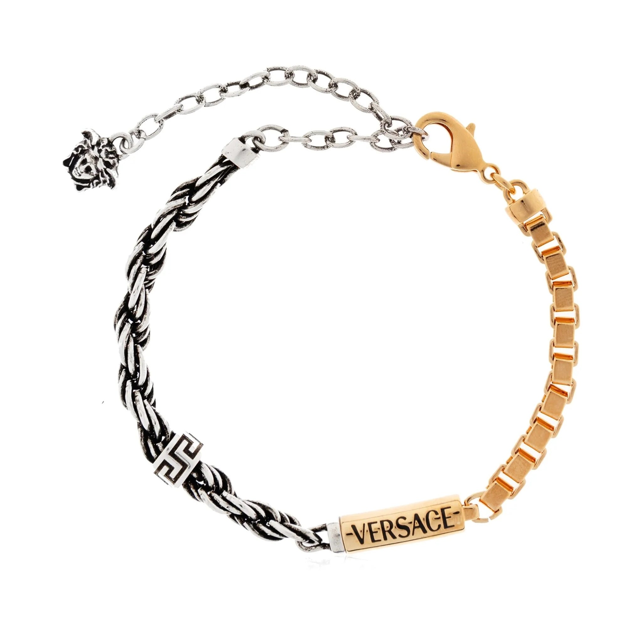 Versace logo-plaque bracelet