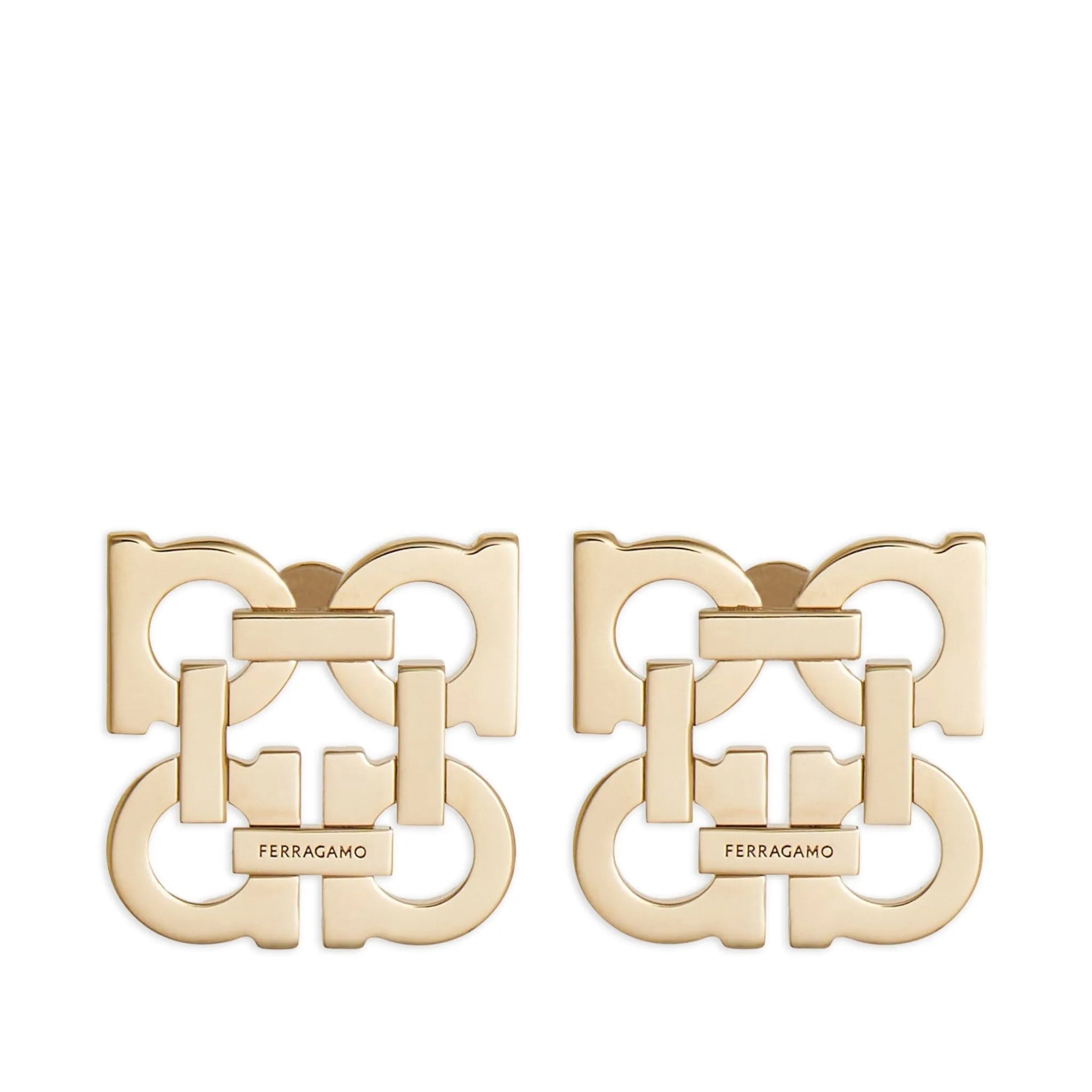 Ferragamo Gancini clip-on earrings