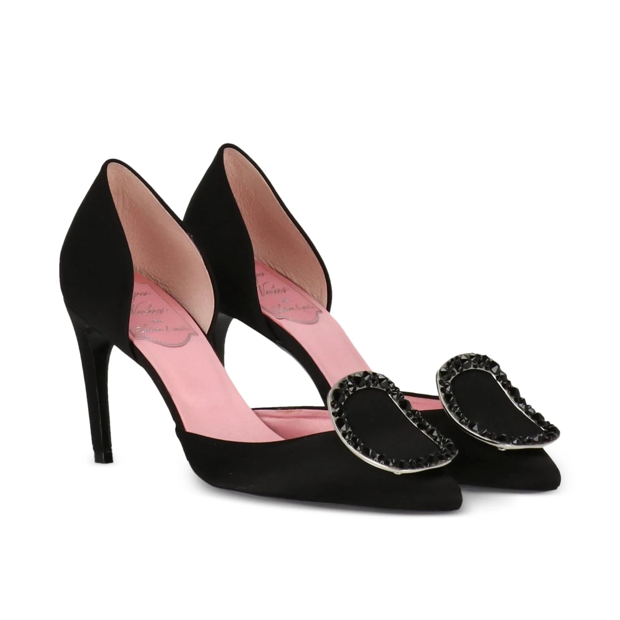 Roger Vivier buckle-embellished satin pumps