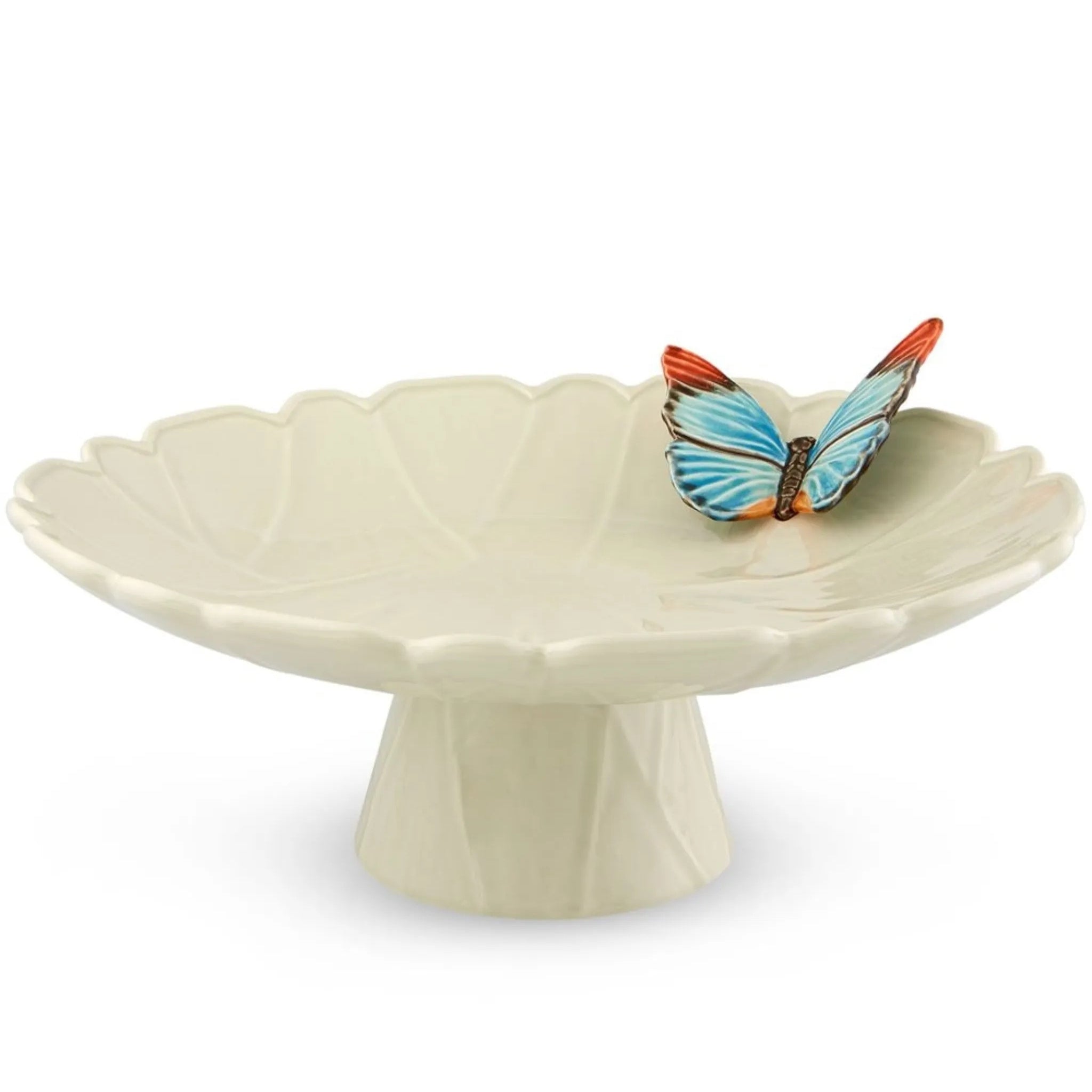 Bordallo Pinheiro 'Cloudy Butterflies' cake-stand