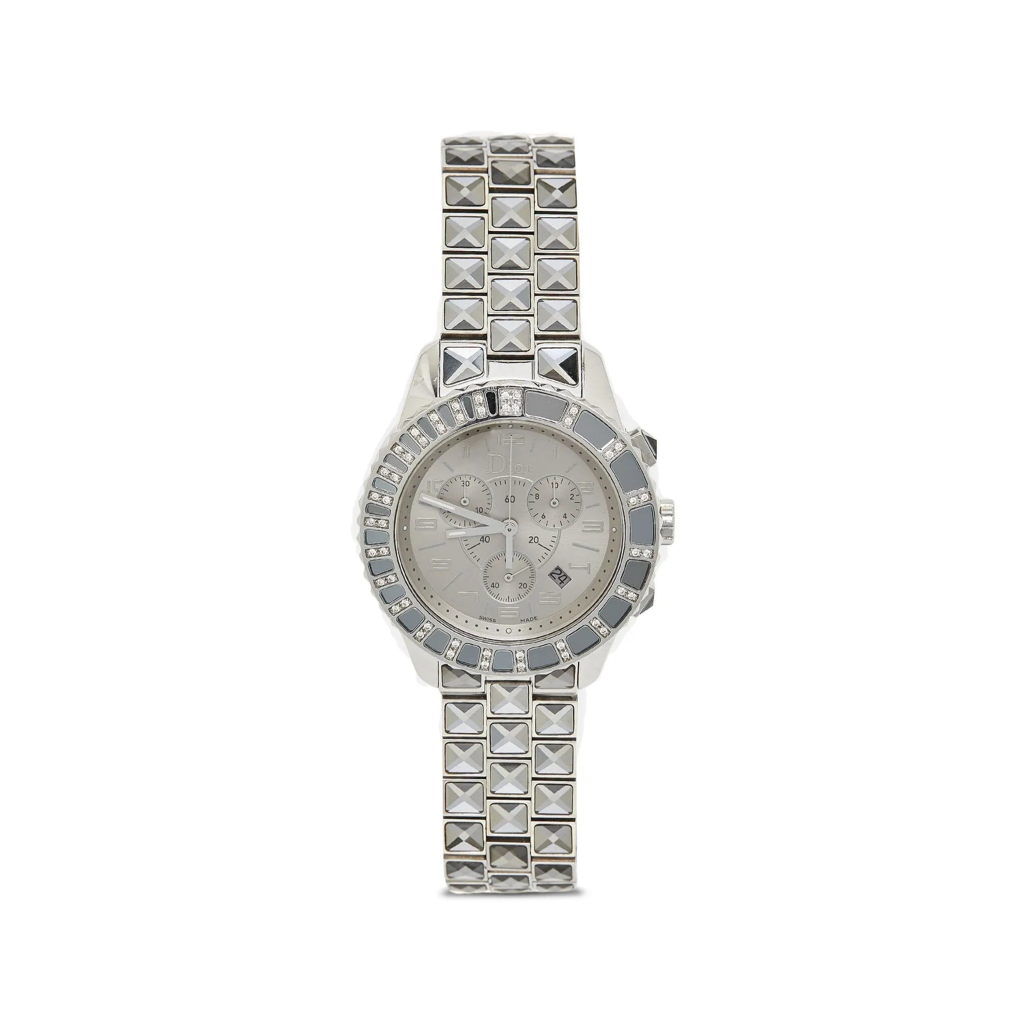 Christian Dior Pre-Owned pre-owned Diamond Christal 36mm