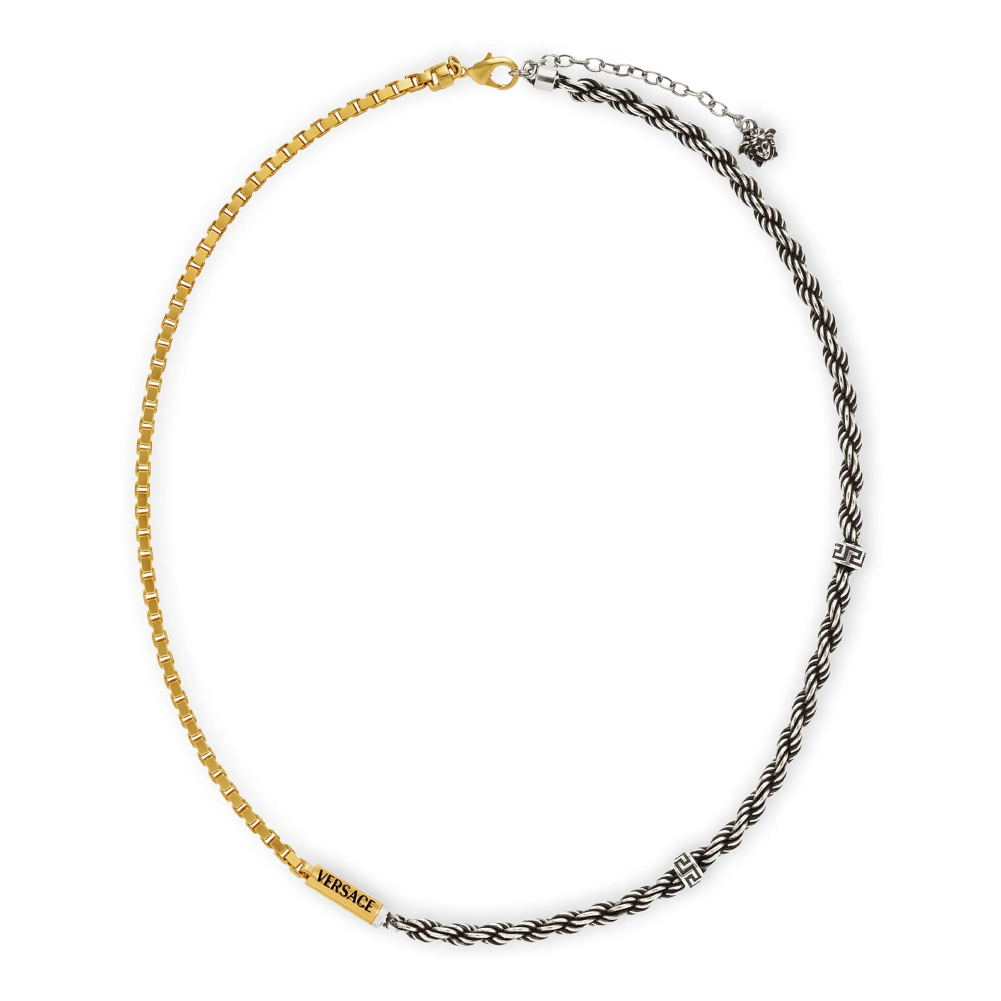 Versace logo-engraved necklace