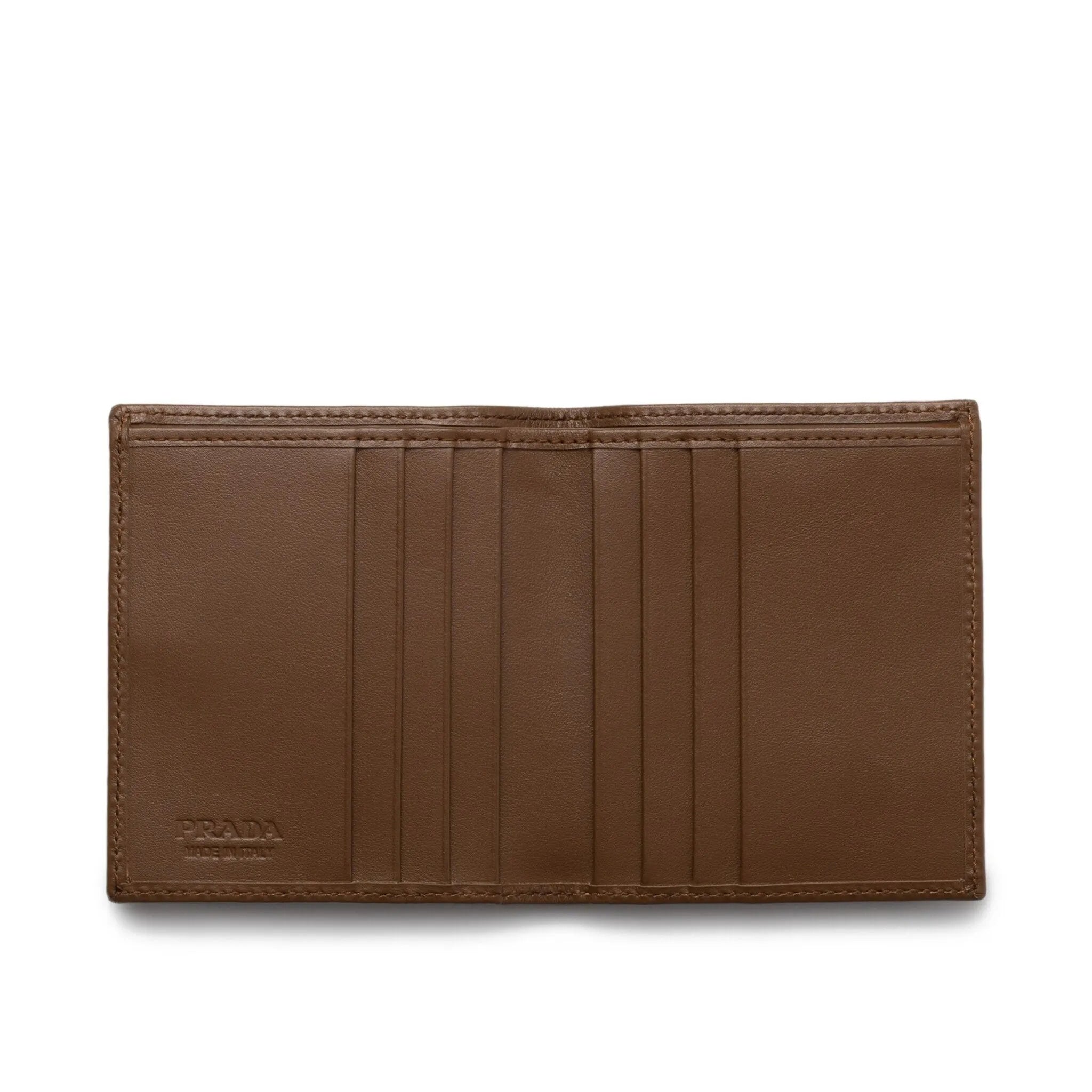 Prada suede-detail cardholder