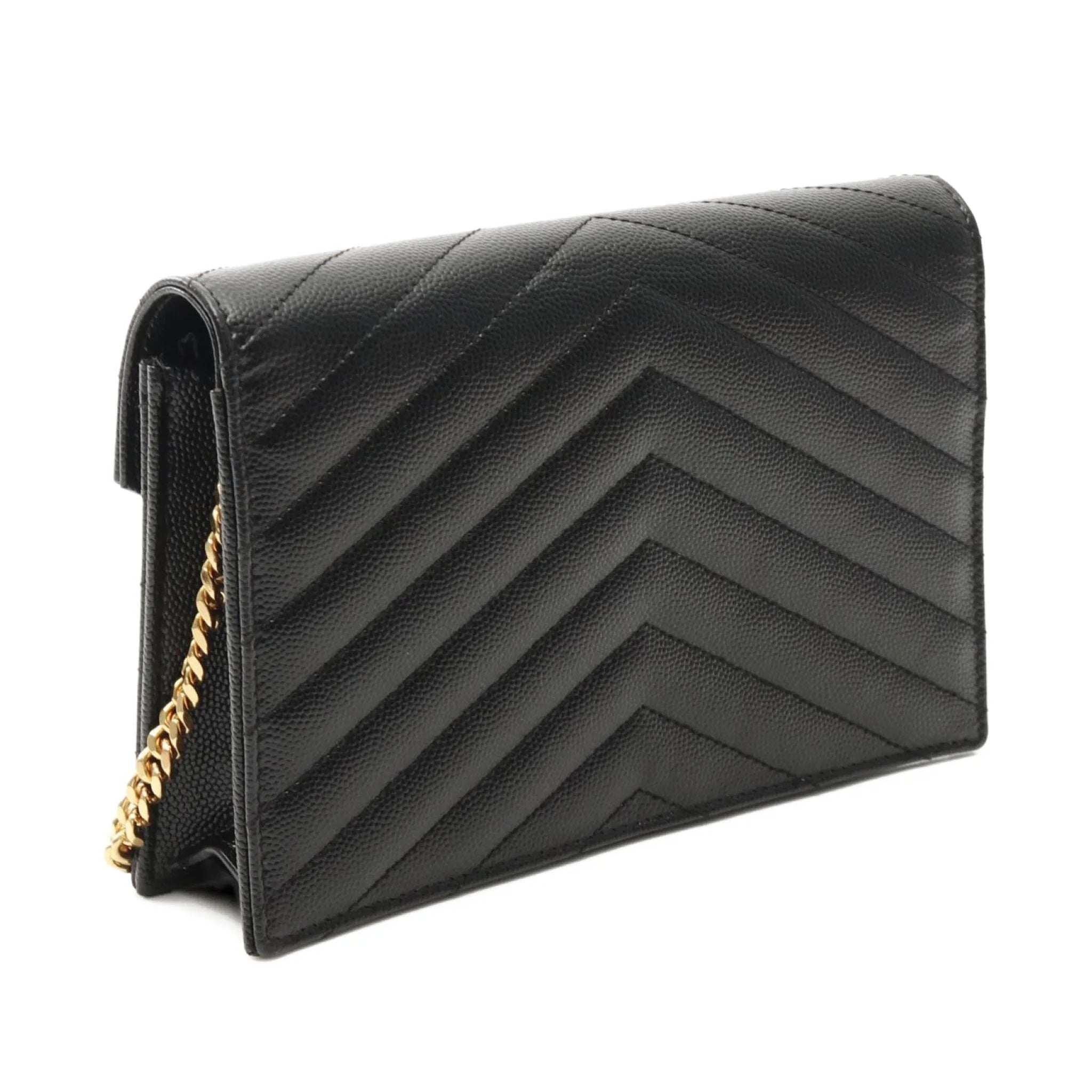 Saint Laurent Pre-Owned 2000s monogram Envelope chain wallet