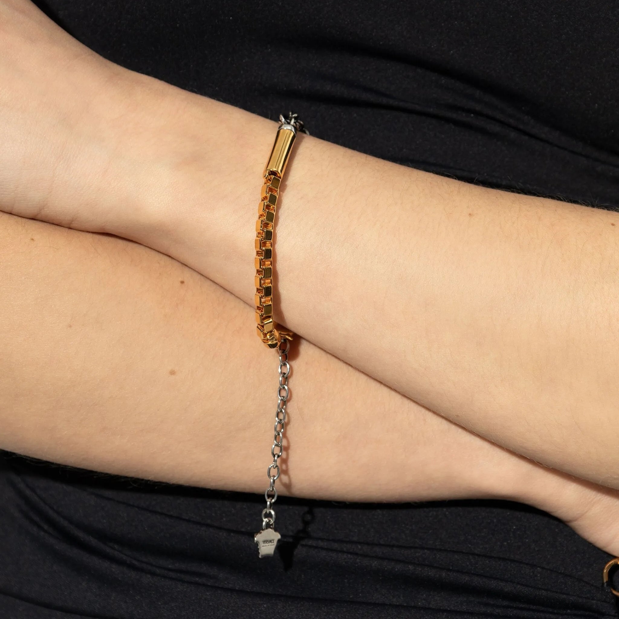 Versace logo-plaque bracelet