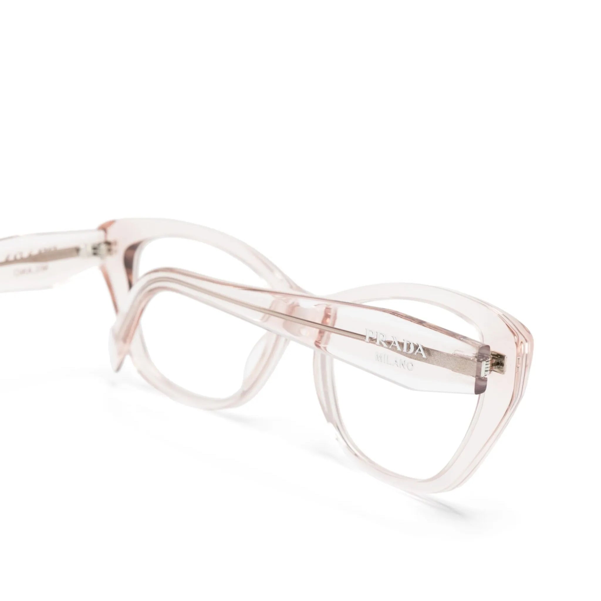 Prada Eyewear transparent cat-eye glasses