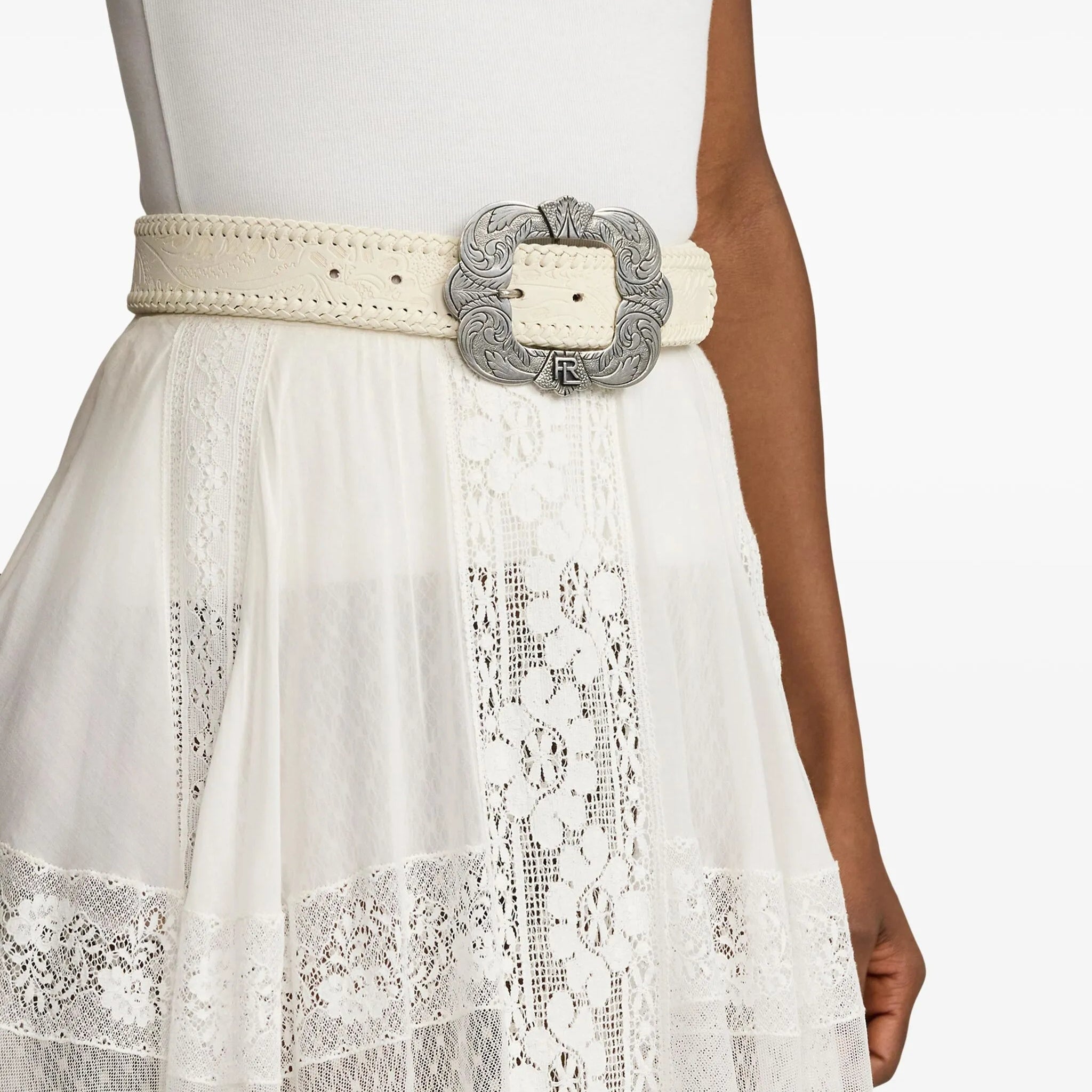 Ralph Lauren Collection engraved-buckle belt