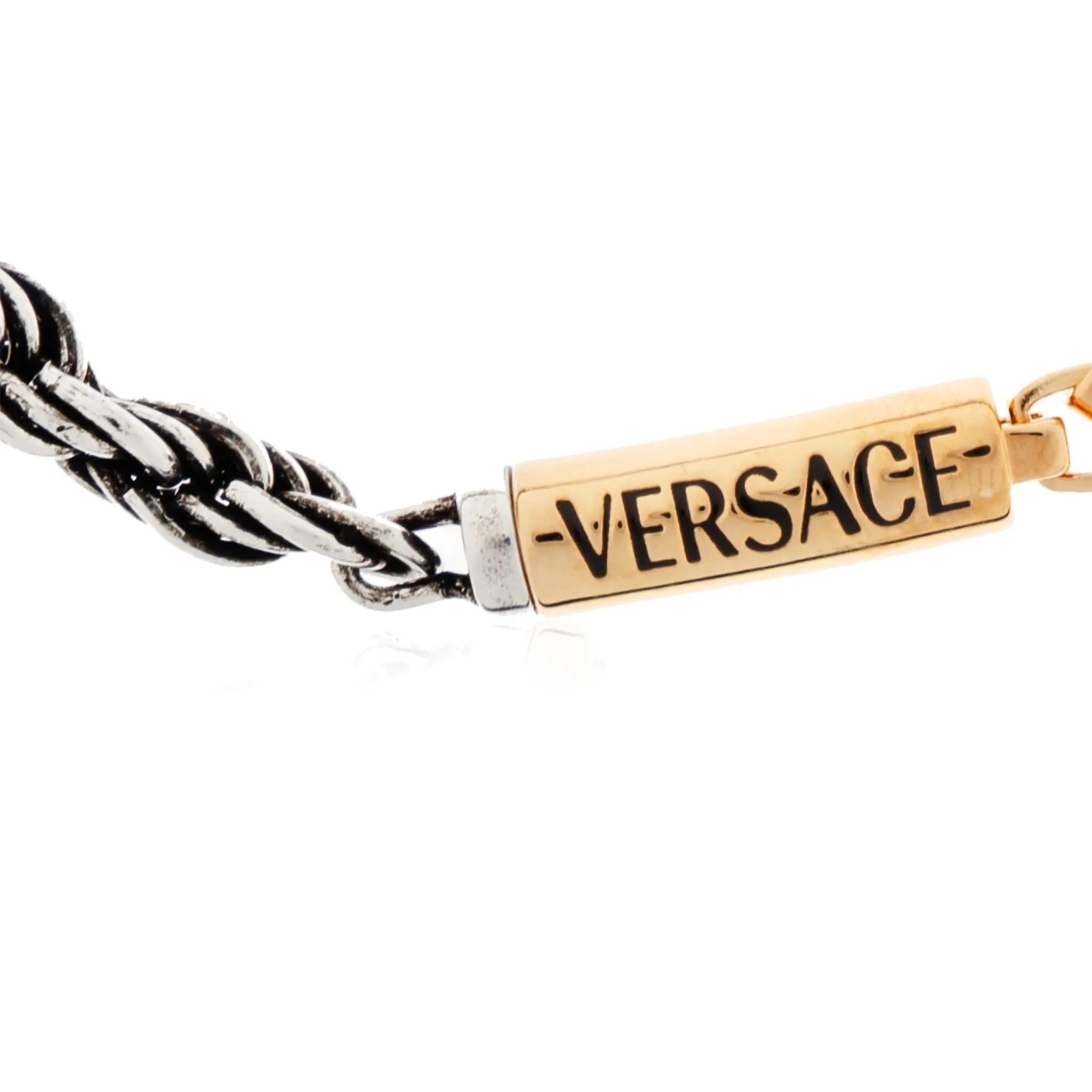 Versace logo-plaque bracelet