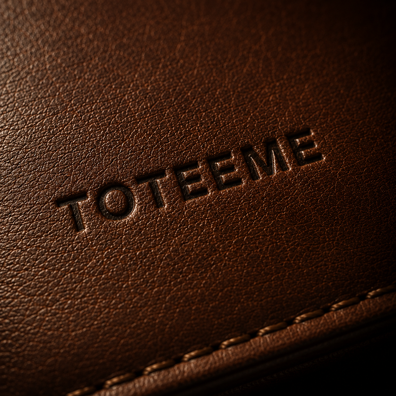 Toteeme debossed mark